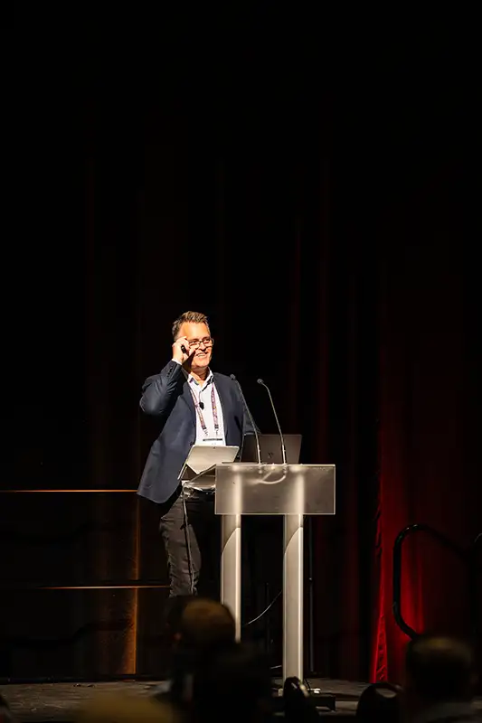 Jason Toews Keynote Photo AbaData User Conference 2025